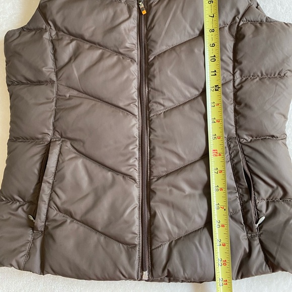 Lucy Womens Brown Duck Down Puffer Vest Size Small - Picture 8 of 11